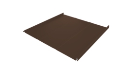 Фальц двойной стоячий Line Grand Line 0,5 Satin с пленкой на замках RAL 8017 шоколад