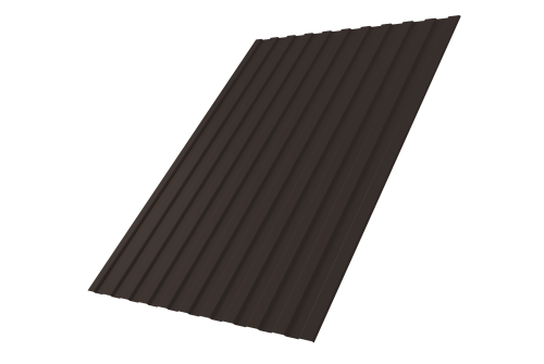 Профнастил С8А 0,5 Satin RR 32 темно-коричневый