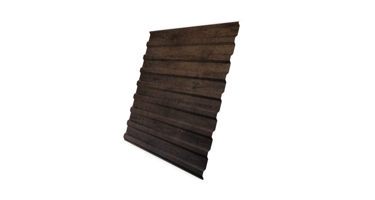Профнастил С20В 0,45 Print Premium Antique Wood TwinColor