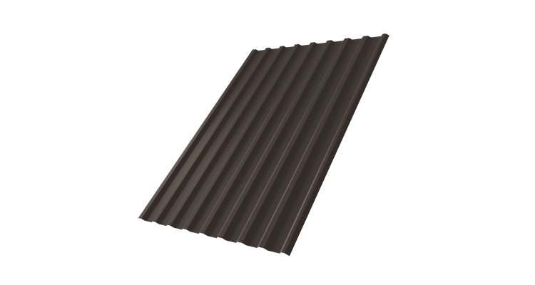 Профнастил С20R 0,5 Satin Matt TX RR 32 темно-коричневый