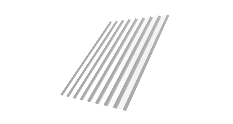 Профнастил С20А 0.7 PE RAL 9003 сигнальный белый