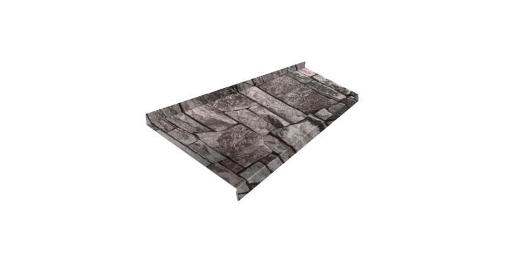 Отлив простой 250 0,45 Print Elite Fine Stone TwinColor (3м)