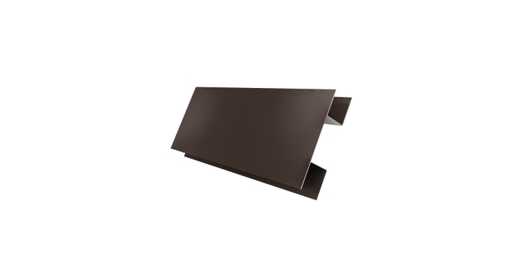 Планка H-образная стыковочная сложная 0,5 Satin Matt RAL 8017 шоколад (2м)