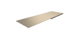 Планка финишная 48х25 0,5 Satin с пленкой RAL 1015 светлая слоновая кость (2м)