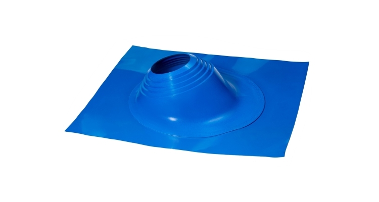 Проходной элемент MF угловой №3.1 (280-460мм) +240 силиконовый (металлический окрашенный фланец) синий