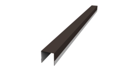 Планка вертикальная обратная для забора жалюзи Palermo 0,5 PurPro RR 32 темно-коричневый (1,8м)