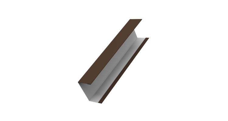 Крышка жалюзи Milan,Tokyo 0,45 Drap RAL 8017 шоколад (2,5м)