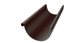 Желоб полукруглый GL PE Matt 125 мм 3 м RAL 8017 шоколад